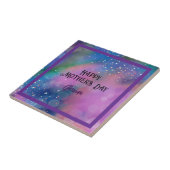 抽象芸術鮮やかパープル着色セラミックタイル タイル (側面)