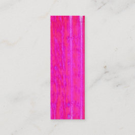 抽象芸術鮮やかピンクとパープルのストライプアート スキニー名刺