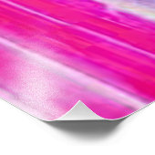 抽象芸術鮮やかピンクとパープルのストライプアート フォトプリント            (角)