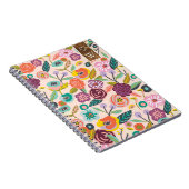 抽象芸術鮮やかフローラ植物園 ノートブック (右側)