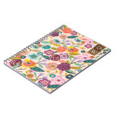 抽象芸術鮮やかフローラ植物園 ノートブック (左側)