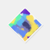 抽象芸術鮮やかブラシ スタンダードカクテルナプキン (角)