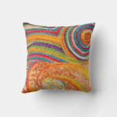 抽象芸術鮮やかモザイク クッション (裏面)