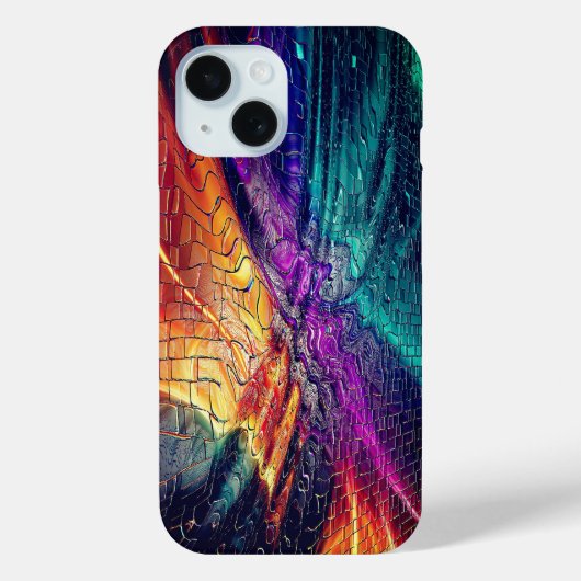 抽象芸術鮮やかモザイク Case-Mate iPhoneケース (裏面)