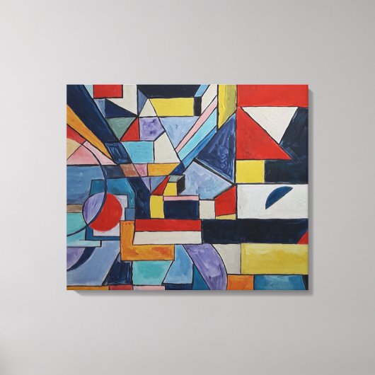 抽象芸術鮮やかランドスケープbyラファエルカノッサ キャンバスプリント (正面)