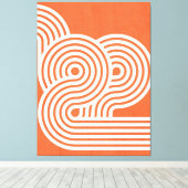 抽象芸術鮮やかリズム キャンバスプリント (インサイチュ (ウッドフロア))