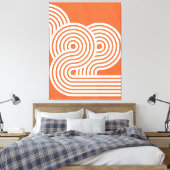 抽象芸術鮮やかリズム キャンバスプリント (インサイチュ (寝室))