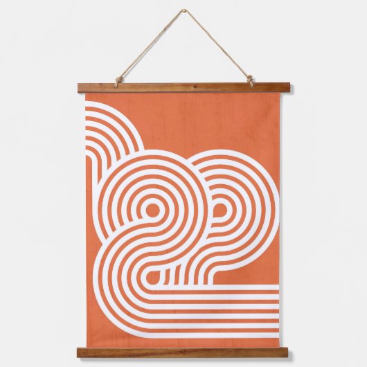 抽象芸術鮮やかリズム 吊り下げ型タペストリー (正面)