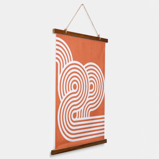 抽象芸術鮮やかリズム 吊り下げ型タペストリー (傾斜あり)