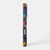 抽象芸術鮮やかリボン iPhoneケース (右側面)