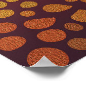 抽象芸術鮮やかレオパード ポスター (角)