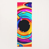 抽象芸術鮮やか宇宙渦アート ヨガマット (裏面)