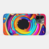 抽象芸術鮮やか宇宙渦アート Case-Mate iPhoneケース (裏面(横))