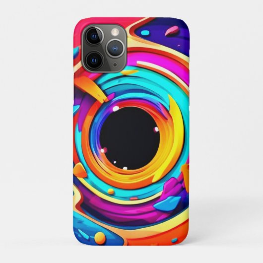抽象芸術鮮やか宇宙渦アート Case-Mate iPhoneケース (裏)