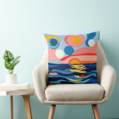抽象芸術鮮やか岬 クッション (椅子)