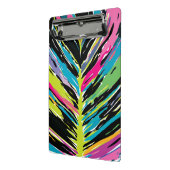 抽象芸術鮮やか数々の色のトロピカルリーフ ミニクリップボード (アングル2)