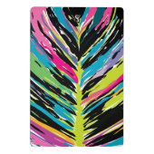 抽象芸術鮮やか数々の色のトロピカルリーフ ミニクリップボード (裏面)