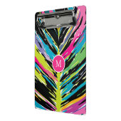 抽象芸術鮮やか数々の色のトロピカルリーフ ミニクリップボード (アングル2)