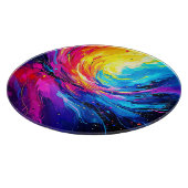 抽象芸術鮮やか旋回 カッティングボード (角)