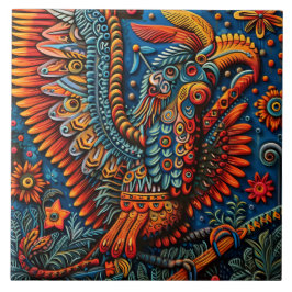 抽象芸術鮮やか族のハイコール族のパターン タイル