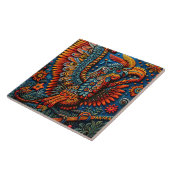 抽象芸術鮮やか族のハイコール族のパターン タイル (側面)