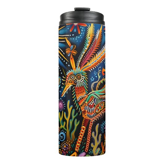 抽象芸術鮮やか族のハイコール族のパターン タンブラー (正面)