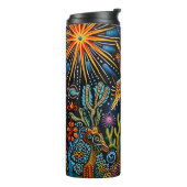 抽象芸術鮮やか族のハイコール族のパターン タンブラー (回転左)