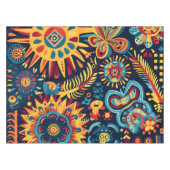 抽象芸術鮮やか族のハイコール族のパターン テーブルクロス (正面(横))