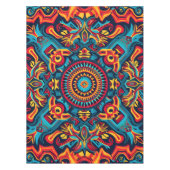 抽象芸術鮮やか族のハイコール族のパターン テーブルクロス (正面)