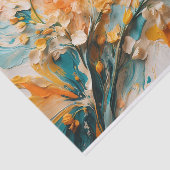 抽象芸術鮮やか春の野草 薄葉紙 (詳細)