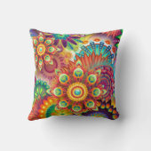 抽象芸術鮮やか枕 クッション (裏面)