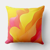 抽象芸術鮮やか波の暖かいデザイン クッション (正面)