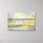 抽象芸術鮮やか海辺の景観印象派 キャンバスプリント (正面)