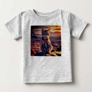 「抽象芸術鮮やか爆発Tシャツ男の赤ちゃん」 ベビーTシャツ