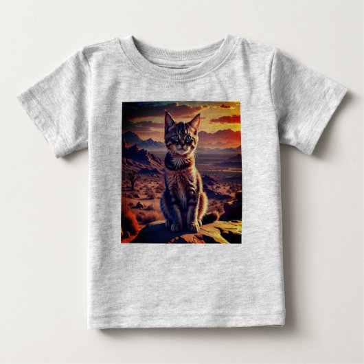 「抽象芸術鮮やか爆発Tシャツ男の赤ちゃん」 ベビーTシャツ (正面)