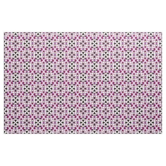 抽象芸術鮮やか花柄 ファブリック (ファットクウォーター)
