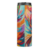 抽象芸術鮮やか花熱タンブラー タンブラー (裏面)