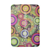 抽象芸術鮮やか記憶泡風呂マット バスマット (正面縦)