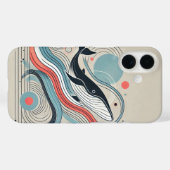 抽象芸術鯨類解釈 Case-Mate iPhoneケース (裏面 (横))