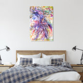 抽象芸術鳥の芸術 キャンバスプリント (インサイチュ (寝室))