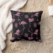 抽象芸術鳥：モノクロファッションパターン クッション (ブランケット)