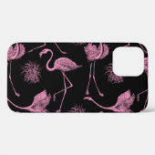 抽象芸術鳥:モノクロファッションパターン Case-Mate iPhoneケース (裏面 (横))