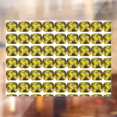 抽象芸術黄パターン ウィンドウサイン (シート2)