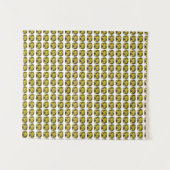 抽象芸術黄パターン タペストリー (正面(横))