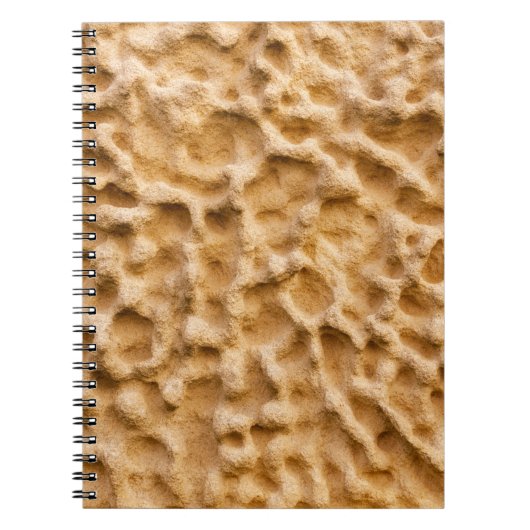 抽象芸術黄砂岩 ノートブック (正面)