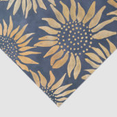 抽象芸術黄色ひまわり青いデコページ 薄葉紙 (詳細)