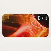 抽象芸術黄色オレンジフラクタル渦巻き Case-Mate iPhoneケース (裏面(横))