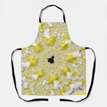 抽象芸術黄色対称フラクタル