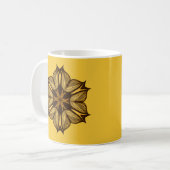 抽象芸術黄花 コーヒーマグカップ (正面左)