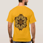 抽象芸術黄花 Tシャツ (裏面)